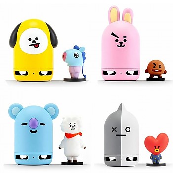 BT21 프렌즈 듀오 블루투스 스피커 + 피규어