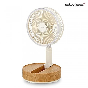 보국 스타일리스(BLDC) LED 무드등 휴대용 폴딩팬 SSF-700N