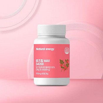 내추럴에너지 로즈핍 푸레 추출물 정 MAX 34200 1통 (600mg*60정)