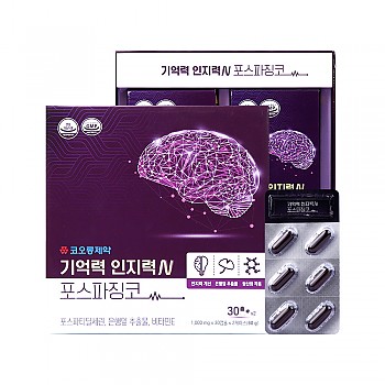 코오롱 기억력인지력N포스파징코 1,000mg x 30캡슐 x 2박스