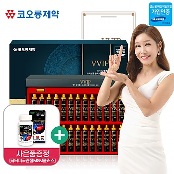 코오롱 메가 뉴질랜드 초록입홍합액 Gold 600 20ml x 30병/쇼핑백+사은품(미국관절MSM 1,000mg x 60정)